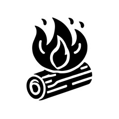 Burning Log Icon 