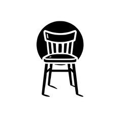 Simple Wooden Chair Icon