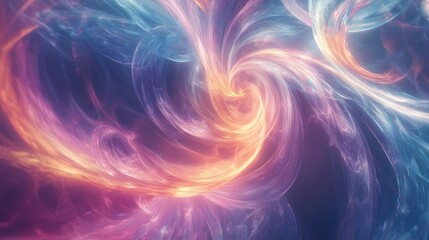 Obraz premium Abstract swirling nebula cosmic energy artwork