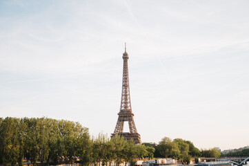 The Eiffel Tower from across the Seine