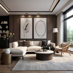 Modern minimalist living room