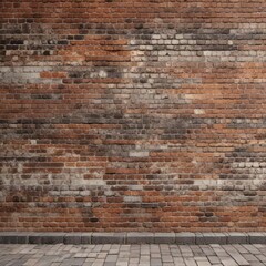 Weathered brick wall with subtle grunge texture and muted earth tones , mellow, brick