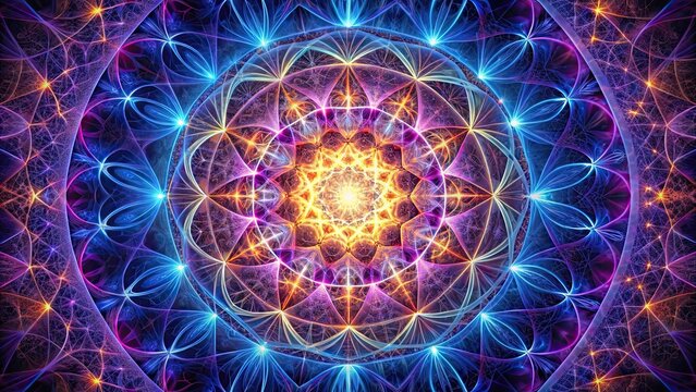 Sacred Geometry Fractal Mandala, sacred geometry, mandalas, fractals, mathematics