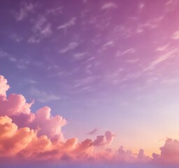 Obraz premium Ombre sky with pastel colors and vibrant hues, ombre effect, blue purple gradient, colorful gradient