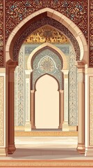 Ornate Archway Islamic Architecture Detailed Design