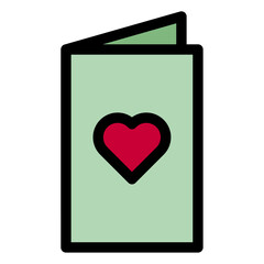 wedding card icon