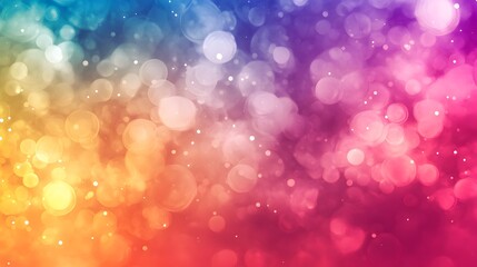 Abstract Colorful Bokeh Background with Bright Lights