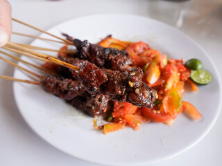 delicious beef satay called 