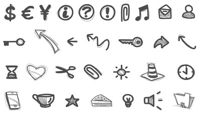 Doodle icon collection