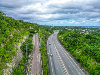 North South tool road highway from St Catherine Kingston to Mammee Bay St Ann Ocho Rios Montego Bay North Coast Jamaica