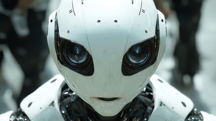 Fototapeta premium a robot with two eyes