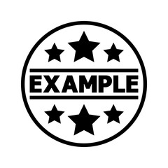 Example icon design template