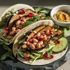 Explosion of Flavors in Vegan Tacos with Natural and Fresh Ingredients
