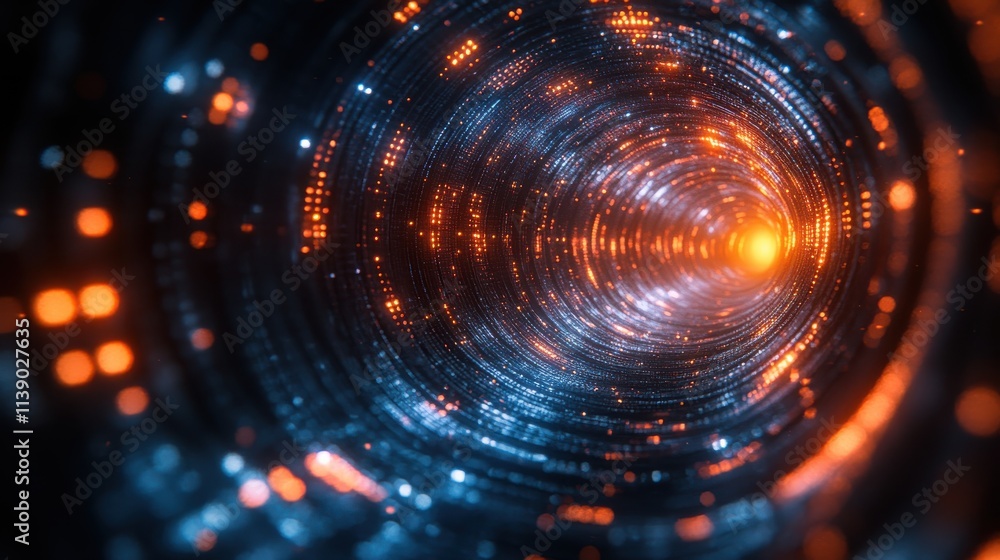Poster abstract 3d animation futuristic structure seamless looped vide