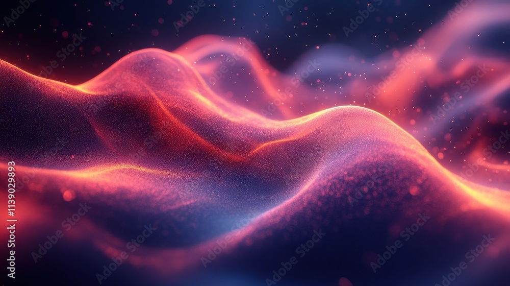 Poster abstract 3d animation of background with line