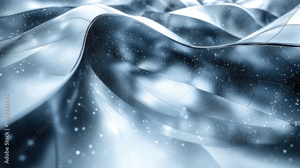 Poster abstract 3d animation rotating dark futuristic shape video loo