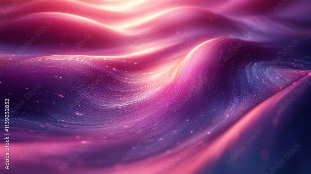 Poster abstract 3d animation rotating purple futuristic shape video loo