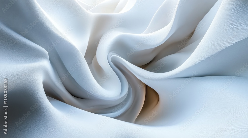 Poster abstract 3d animation rotating twisted shape motion background design seamless looped vide