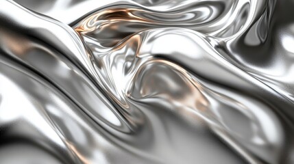 abstract 3d design chrome background seamless looped vide