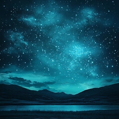 Fototapeta premium sky with stars and clouds