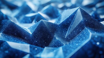 abstract 3d render blue geometric background design seamless looped vide