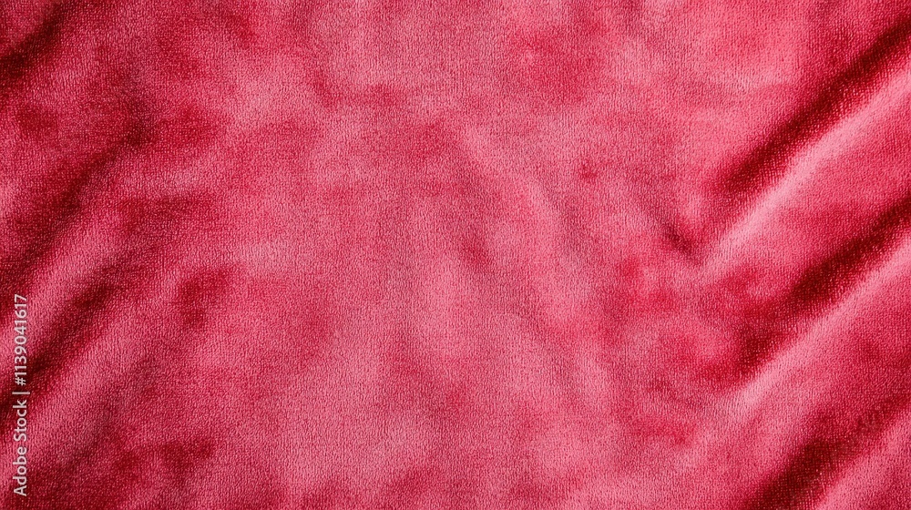 Poster soft red fabric texture background for design and decoration use