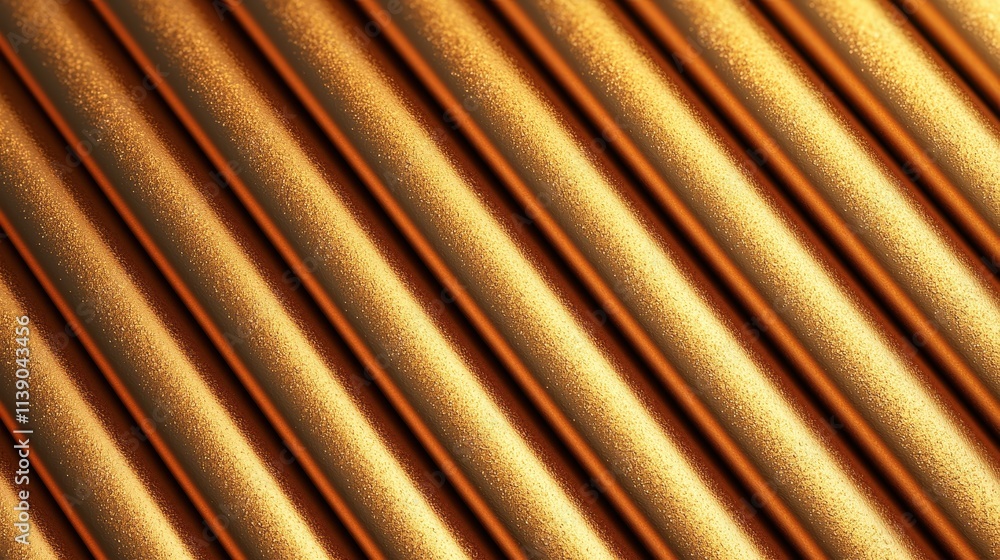 Poster golden linear pattern with warm glow on textured surface
