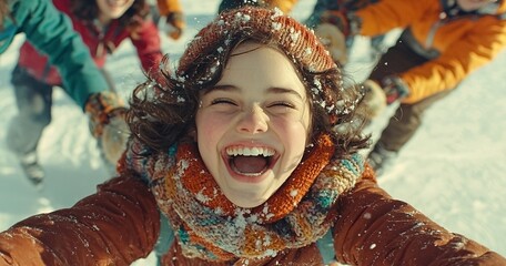 Joyful Winter Fun in Snowy Wonderland