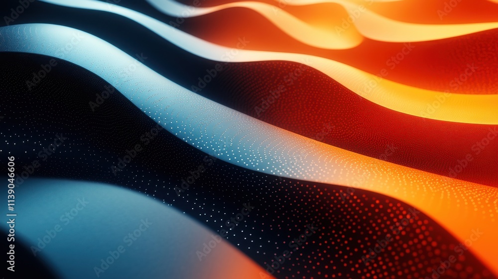 Poster abstract 3d render modern background design with circle