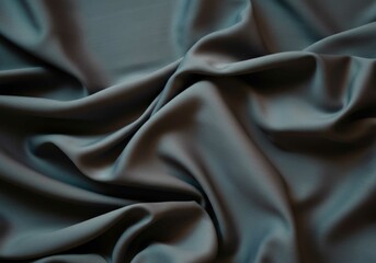 Obraz premium Draped Dark Teal Fabric Texture