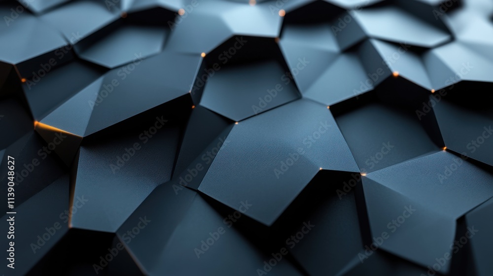 Aufkleber abstract 3d render of technological surface modern background desig