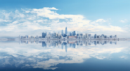 Utopian Skyline: City Reflections on Water