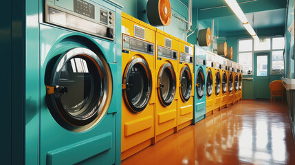 Vibrant Laundromat: Modern Laundry Solutions