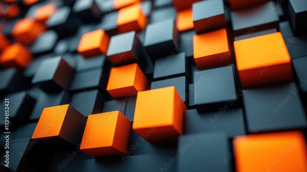 Poster abstract 3d rendering animation with geometric shapes modern trasition background with cubes motion 