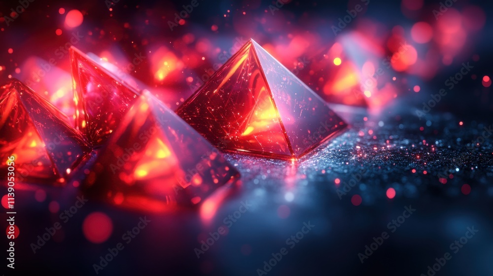 Poster abstract 3d rendering of a geometric background futuristic modern desig