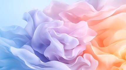 Soft colorful abstract waves digital art serenity light environment artistic concept
