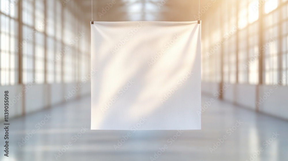 Poster creative blank canvas for design projects in bright studio environment ideal for inspiration and bra