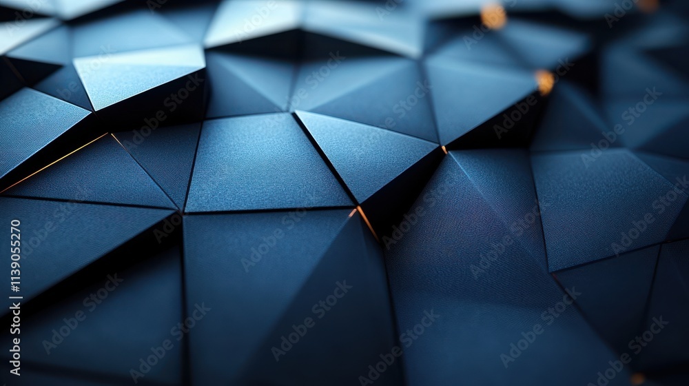 Aufkleber abstract 3d rendering of geometric background futuristic modern desig
