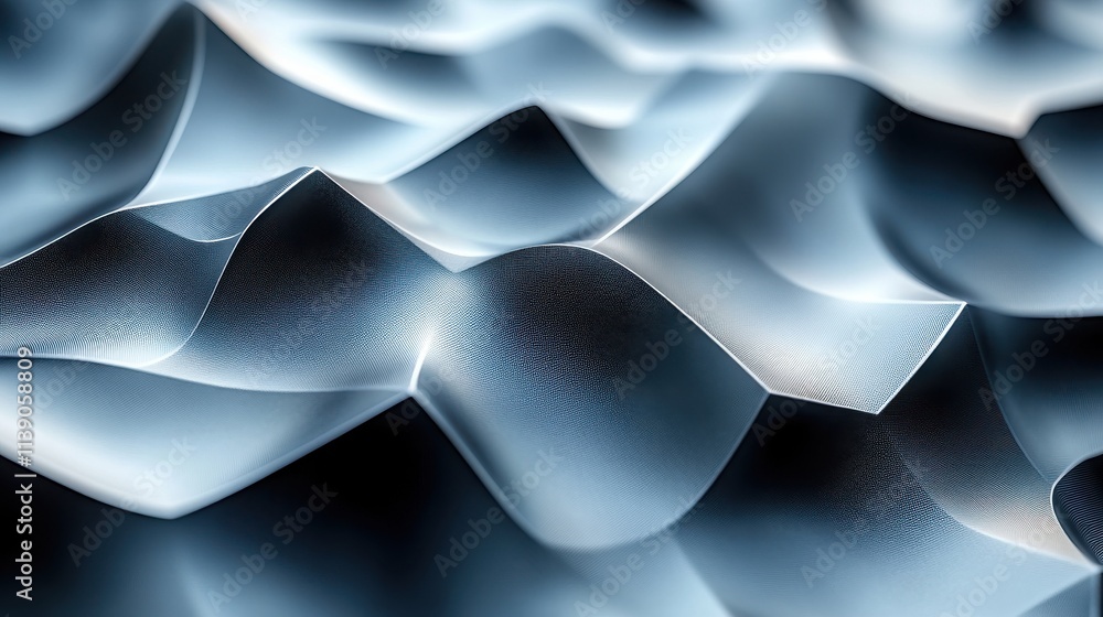 Poster abstract 3d rendering of triangulated surface contemporary background of futuristic polygonal shape 