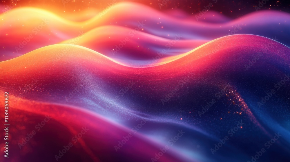 Aufkleber abstract animation 3d render of a colorful background seamless looped vide