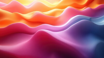 Fototapeta premium abstract animation 3d render of a colorful background seamless looped vide