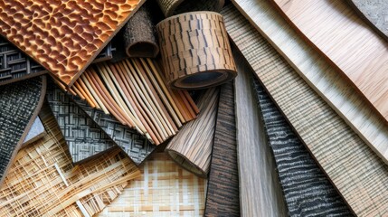 Variety of Textured Wood Pattern Samples