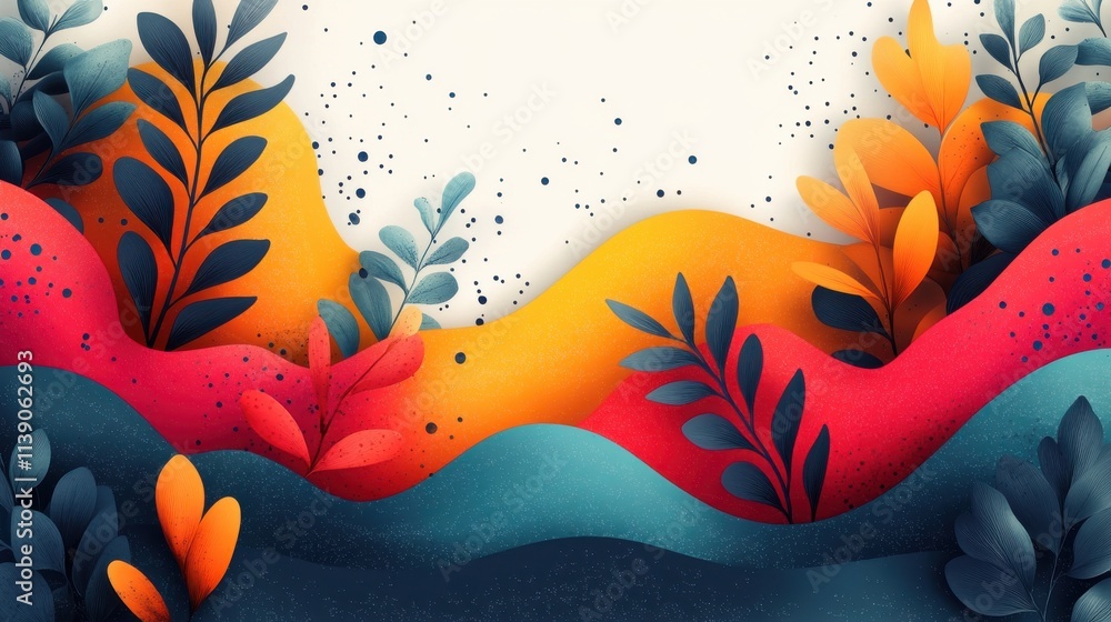 Poster abstract background design modern pattern with thin lines illustratio