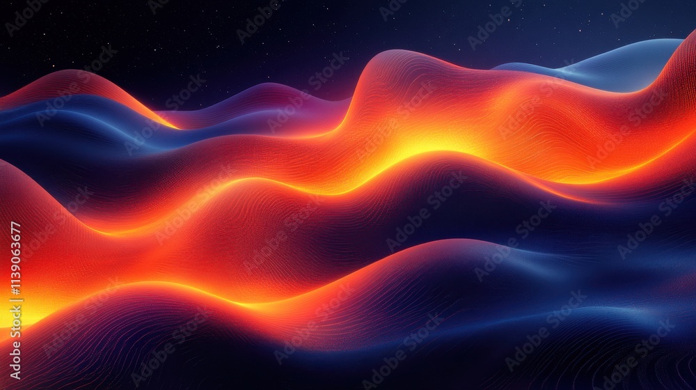 Poster abstract background design with distorted lines modern pattern illustratio