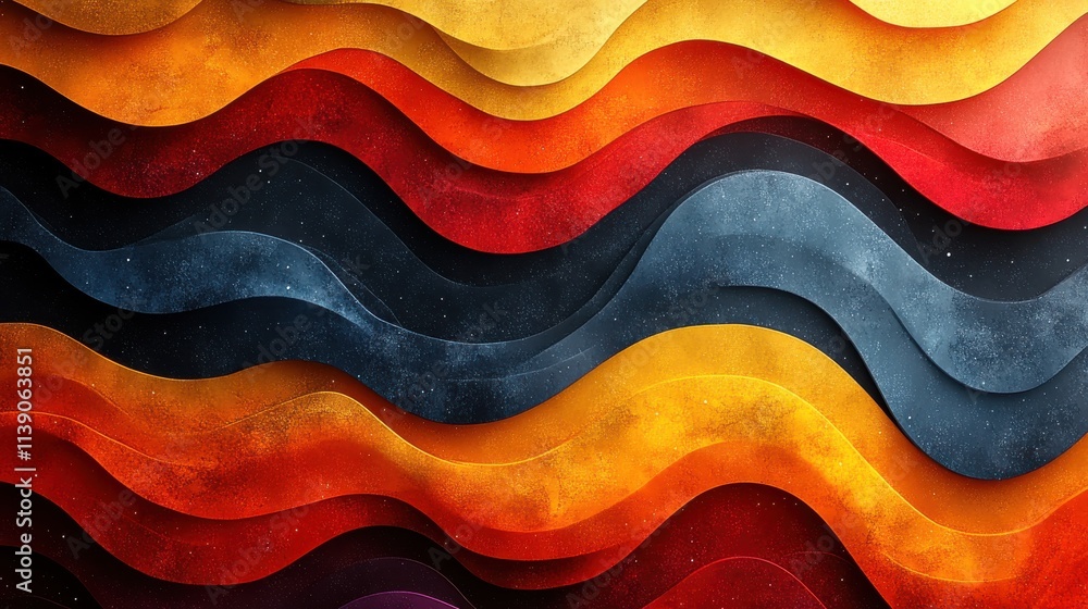 Poster abstract background design with distorted lines striped pattern seamless looped animatio