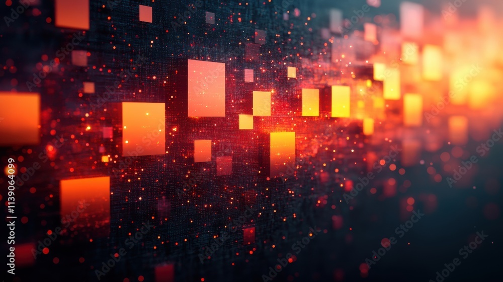 Aufkleber abstract background design with squares seamless looped animatio