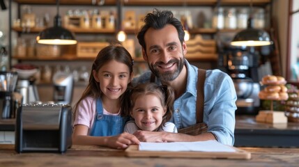 Fototapeta premium Personalized Customer Service: With a focus on connection, family businesses provide personalized services, ensuring each customer feels valued and understood. 