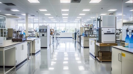 Modern Scientific Laboratory Interior