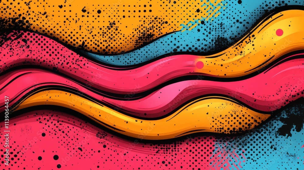 Poster abstract background distorted texture design modern pattern illustratio
