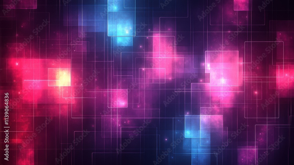 Poster abstract background grid pattern design seamless looped animatio
